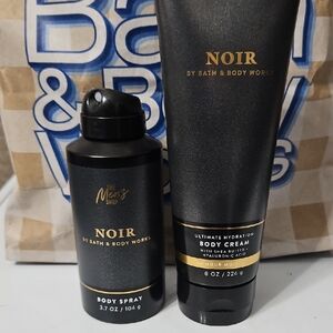 Bath & Body Works Noir Men’s Body Cream & Spray - Black and Gold